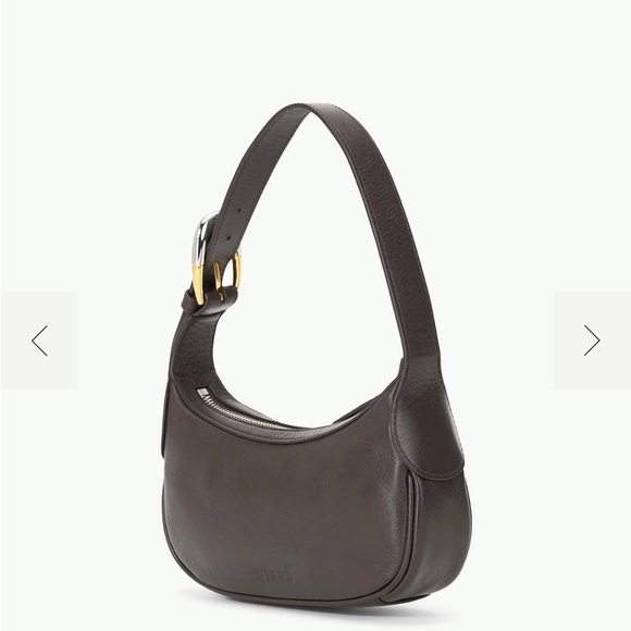 STAUD Owen Leather Shoulder Bag - Espresso Brown - Picture 3 of 3